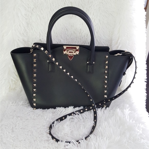 Valentino Handbags - 100% Auth Valentino Rockstud Tote Bag